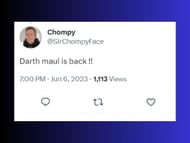 A still of a fan reaction to the first look post (Image Via Twitter)